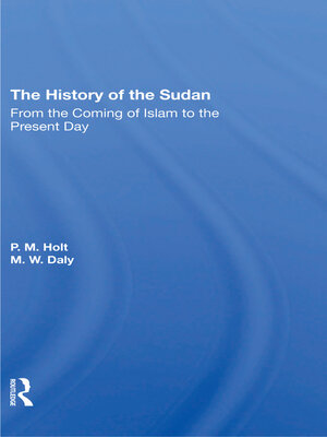 cover image of The History of the Sudan